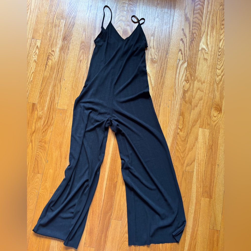 Zara Black Sleeveless Jumpsuit